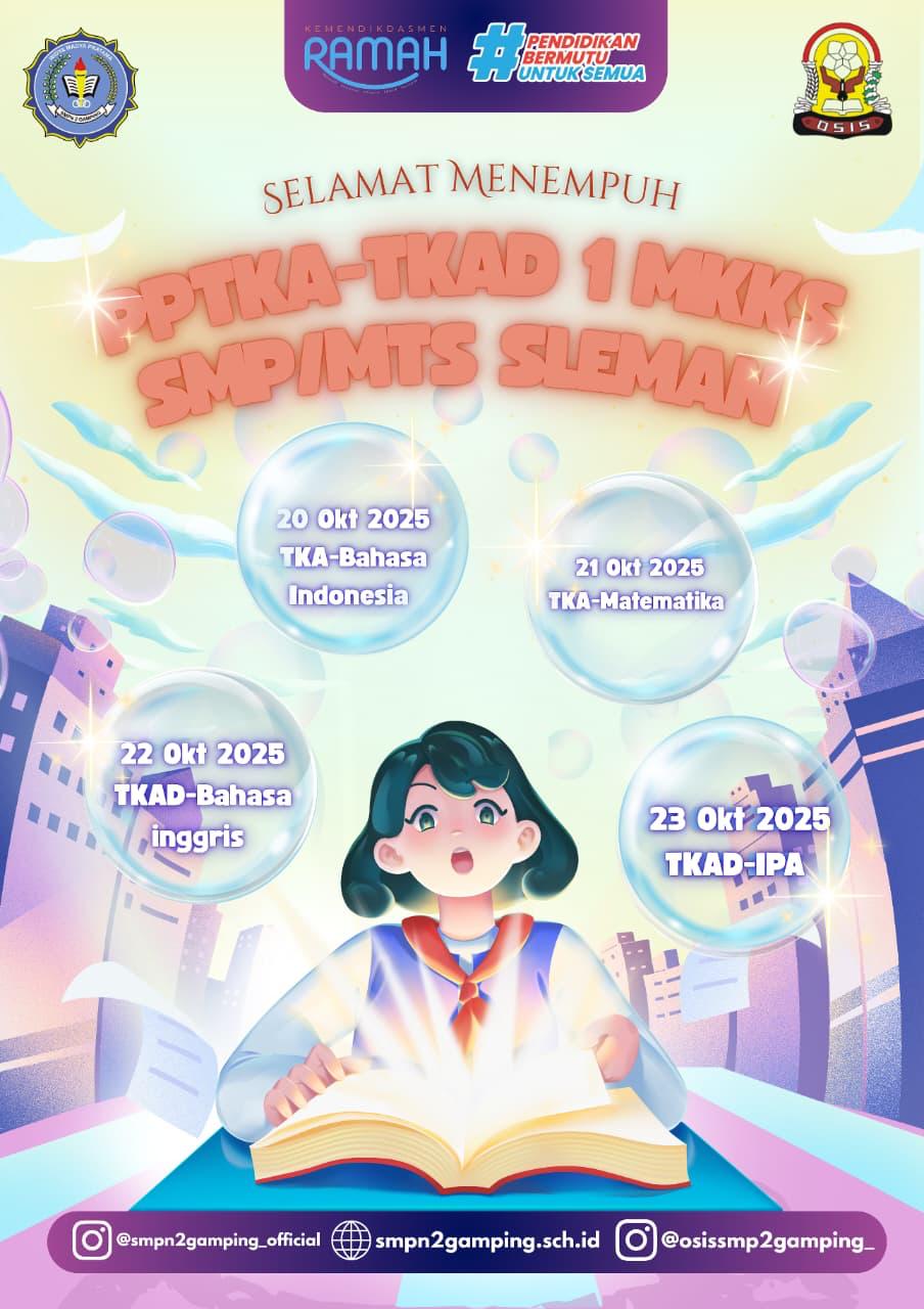 Persiapan Menuju TKA, Peserta Didik SMP Negeri 2 Gamping Antusias Ikuti PPTKA-TKAD 1 MKKS SMP/MTs Sleman