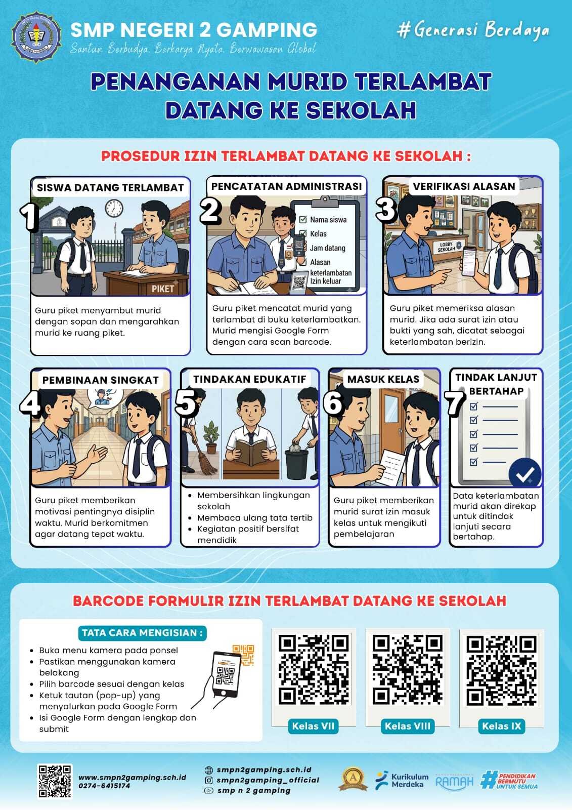 DATANG TEPAT WAKTU, BENTUK KARAKTER HEBAT! DATANG TEPAT WAKTU, BENTUK KARAKTER HEBAT!